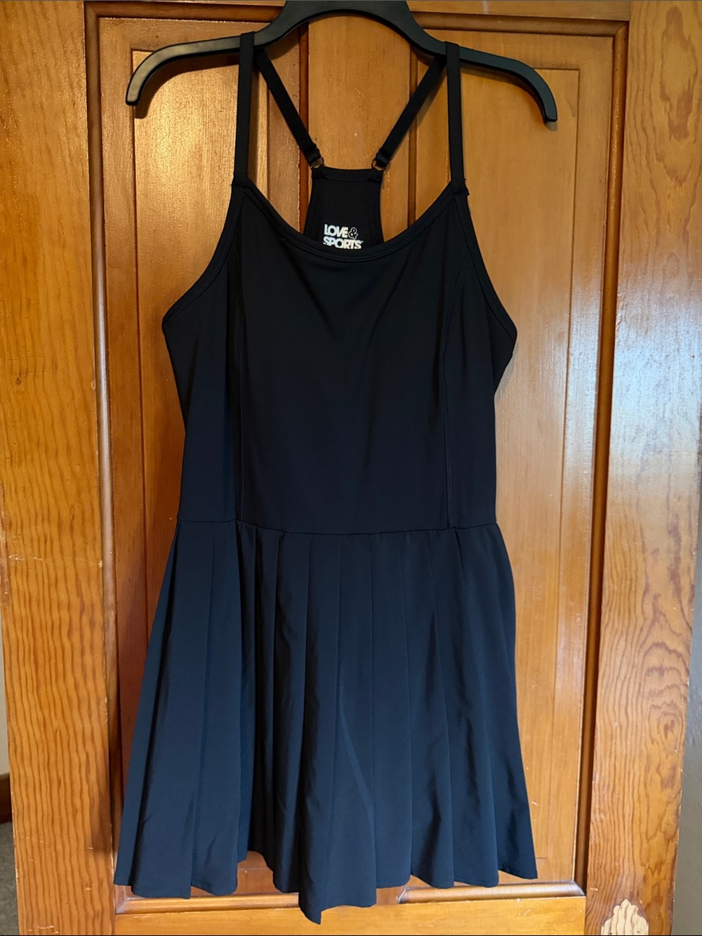 Love & Sports Black Sporty Skater Jumpsuit Romper